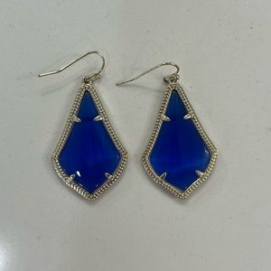 Kendra Scott Alex Gold Drop Earring in Blue